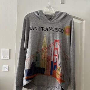 Gray San Francisco Graphic Hoodie